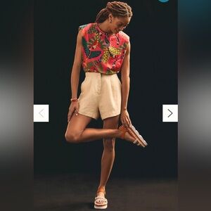 Farm Rio Macaw Sleeveless Top, Tropical, Colourful. Size XS